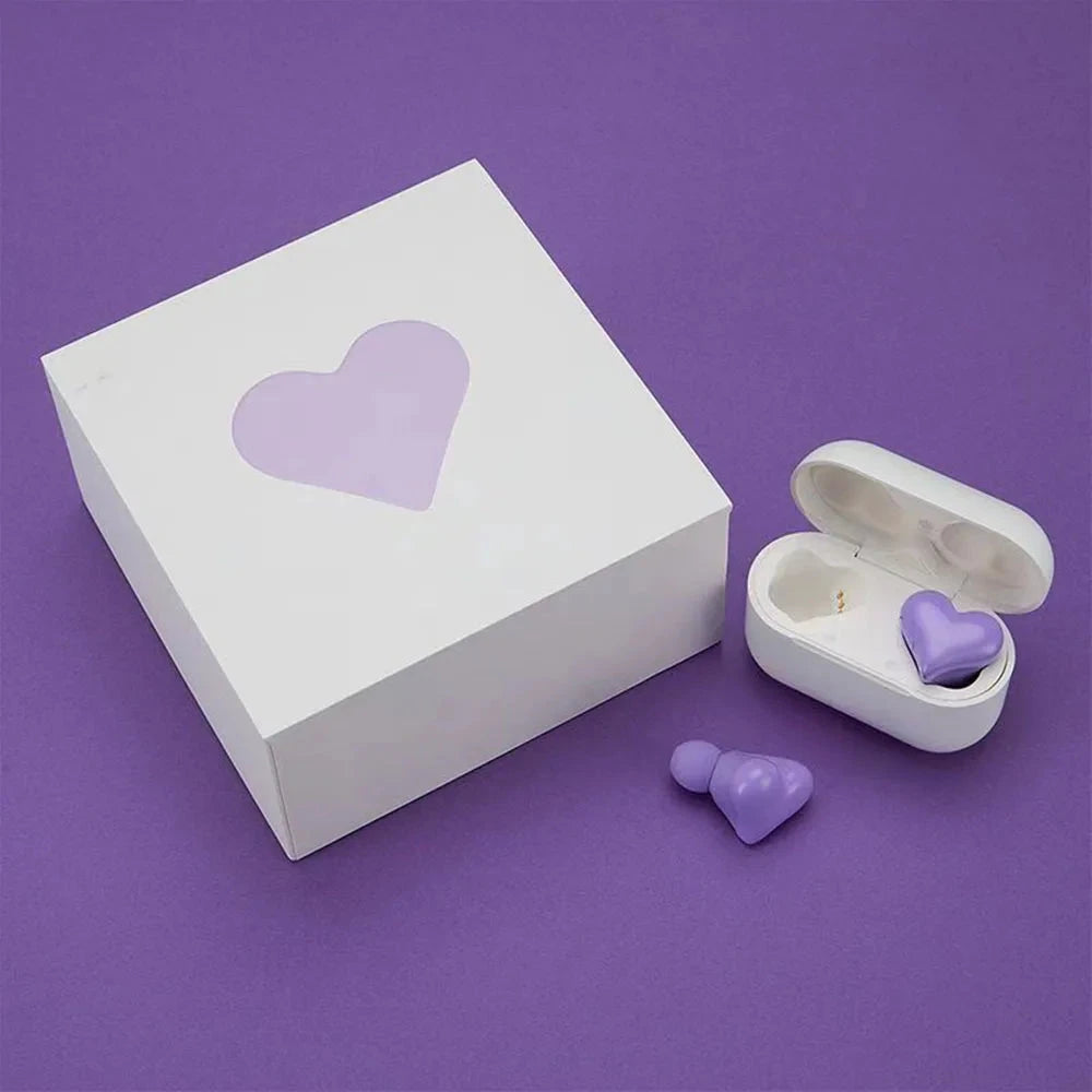 Giftvalix HeartBeat Wireless Earbuds Giftvalix With box Purple